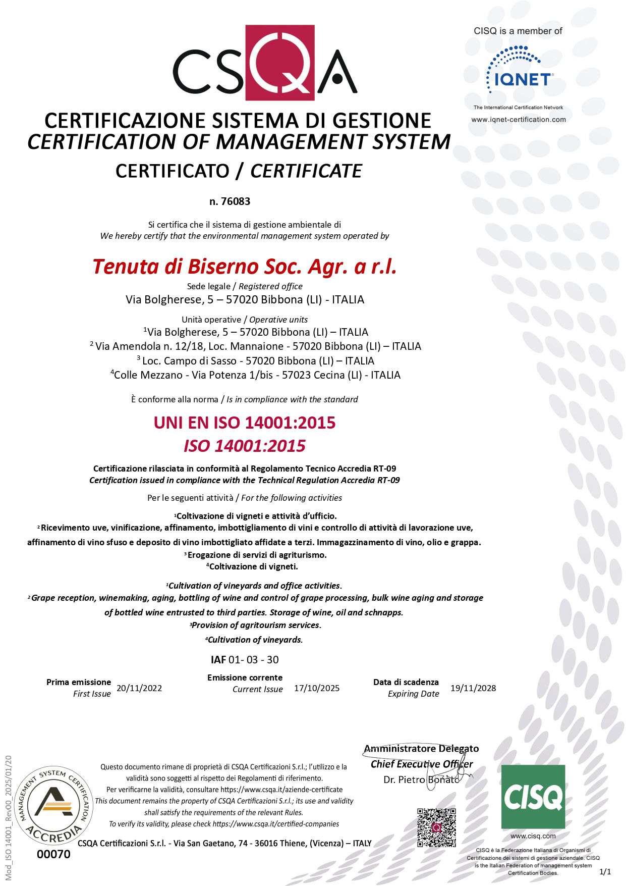 Certificazioni 5